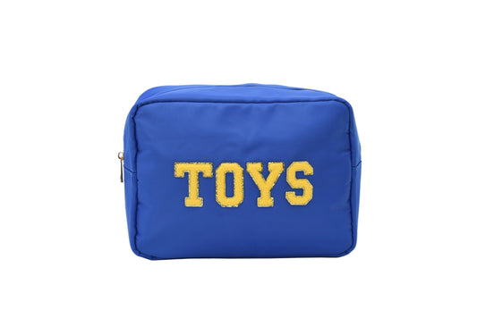 "Toys" Large Pouch, Royal Blue