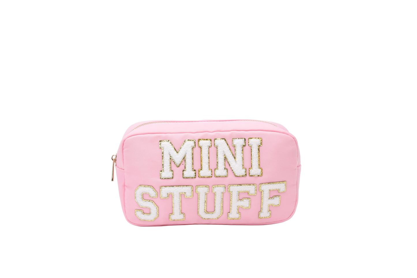"Mini Stuff" Medium Pouch, Baby Pink