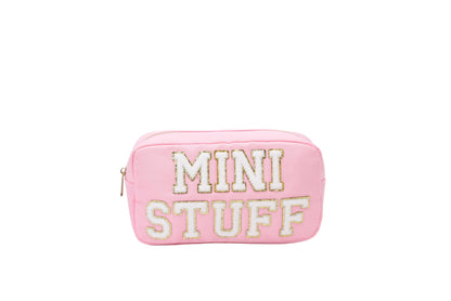 "Mini Stuff" Medium Pouch, Baby Pink