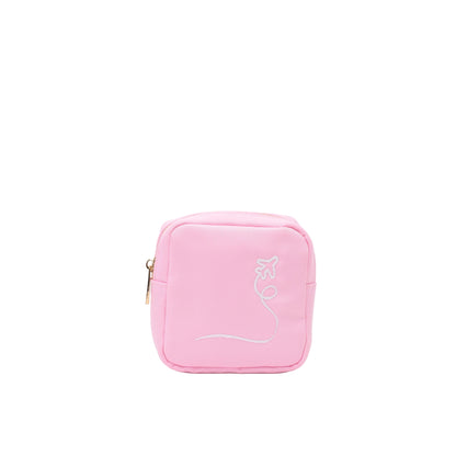 "Plane" Extra Small Pouch, Baby Pink