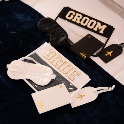 "Mr & Mrs" Passport & Luggage Tag Set - The Happy Tribe