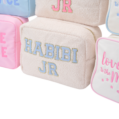 Cream,Baby Pink Teddy Large “HABIBI JR"