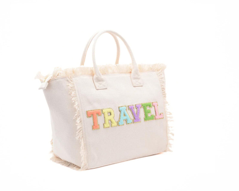 Cream St Bart’s Tote - “Travel” Bag