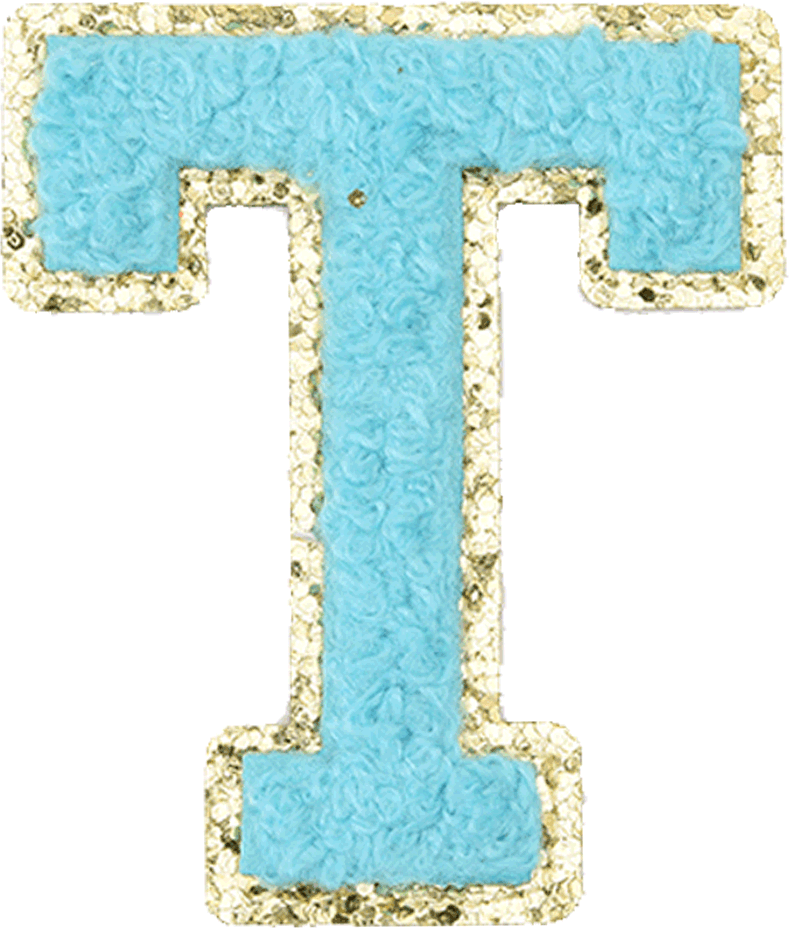 Turquoise Letter - The Happy Tribe
