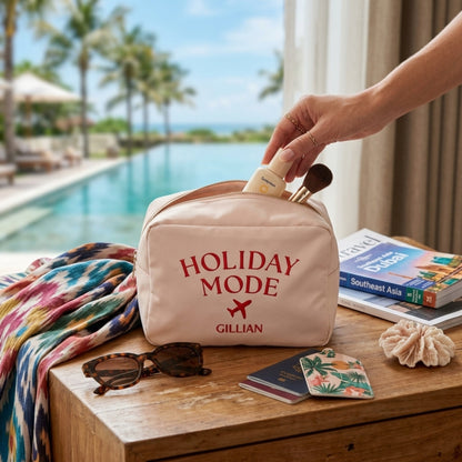 Personalised “Holiday Mode” Travel Pouch
