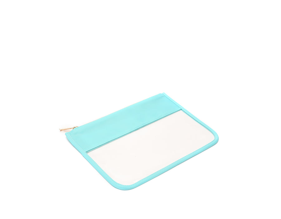Turquoise Personalised Travel Pouch