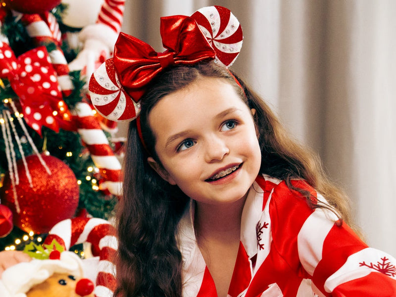 Minnie Ears Candy Cane