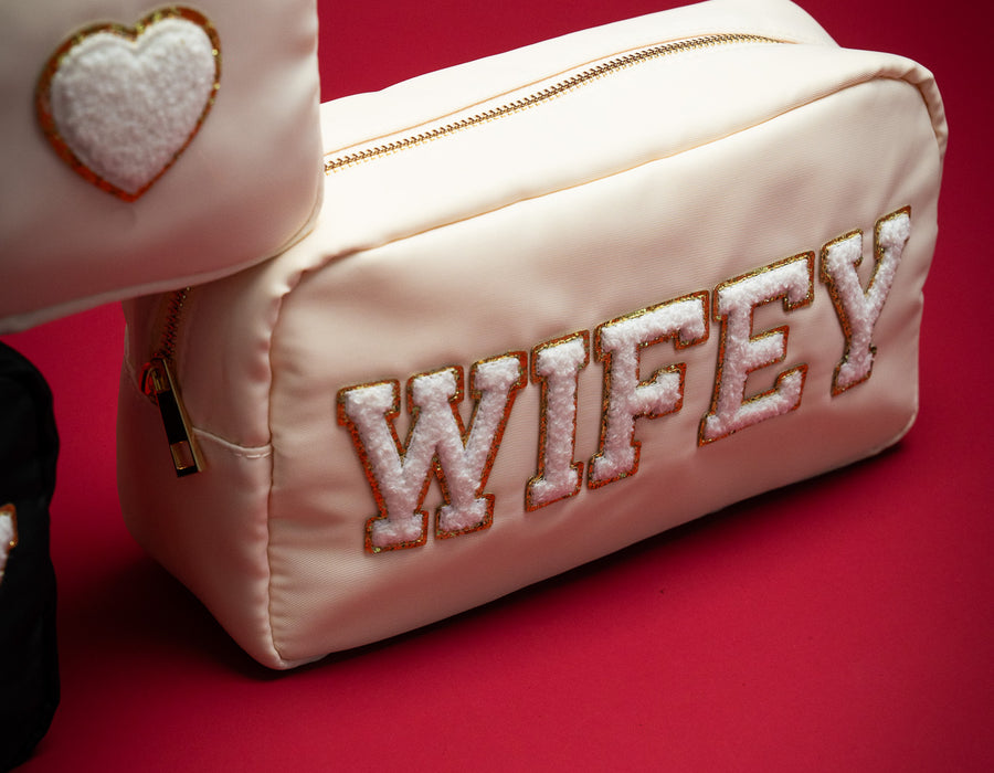 Medium Cream Pouch - 