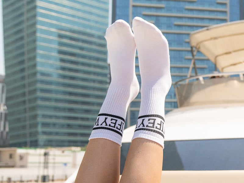 Wifey Socks – Cozy White Socks for Newlyweds & Honeymoon Lounging