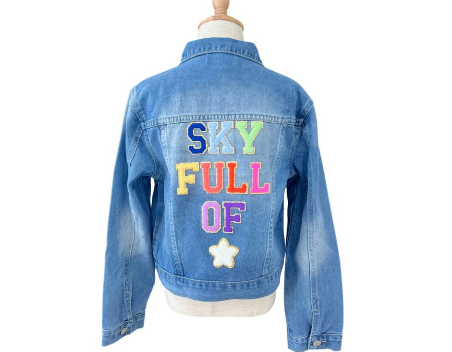 Kids Personalised Denim Jacket