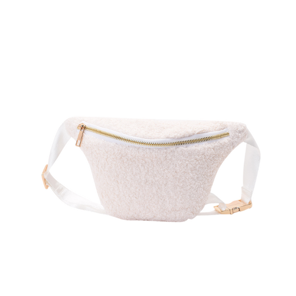 Cream Teddy Personalised  Bum Bag - Small