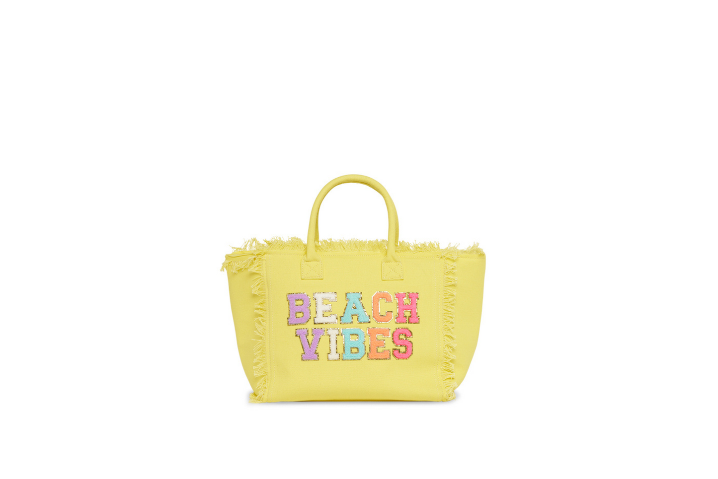 Yellow St Bart’s Tote - “Beach Vibes” Bag - The Happy Tribe