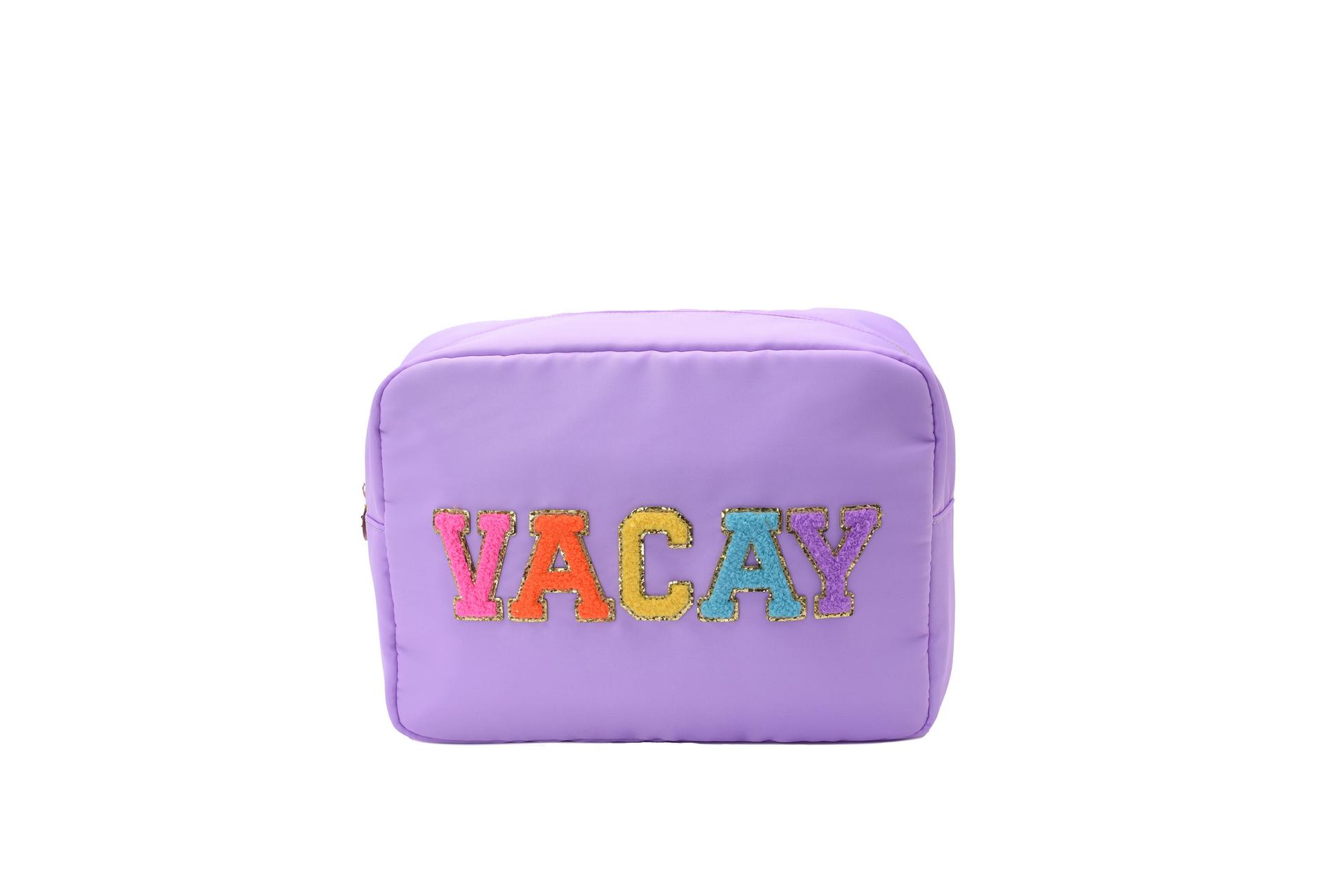Large Lilac “Vacay" Pouch - The Happy Tribe