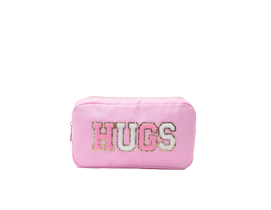 Baby Pink Small Pouch - “Hugs”