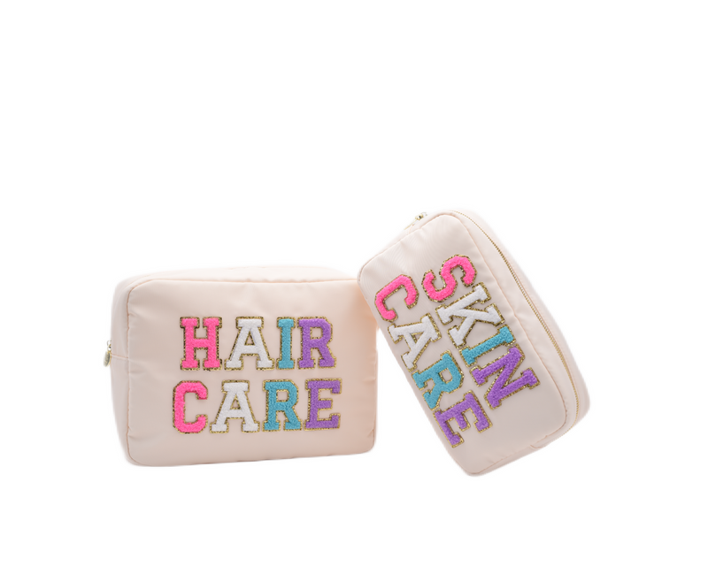 “Skin Care & Hair Care” Bundle – Large & Medium Pouches