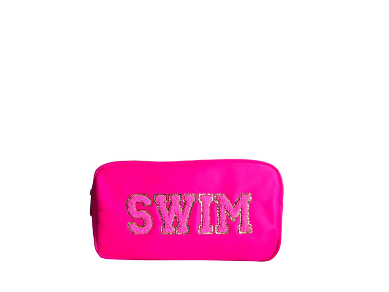 Neon Pink Medium Pouch - “Swim”