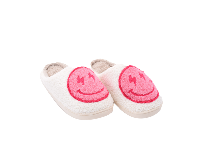 Lightening Smiley Slipper - Pink