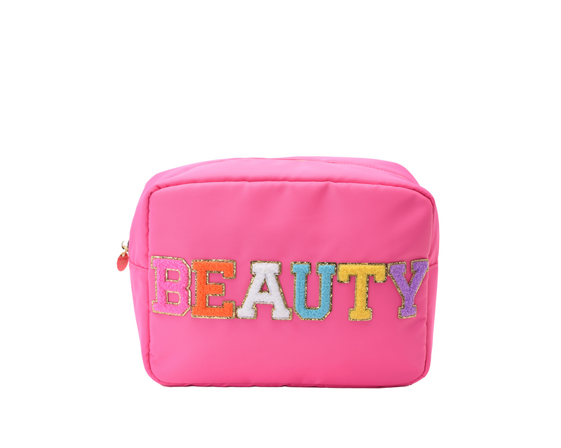 Large Candy Pink “Beauty” Pouch