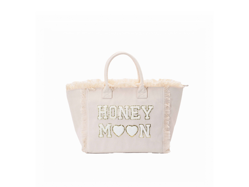 Cream St Bart’s Tote - “Honeymoon”