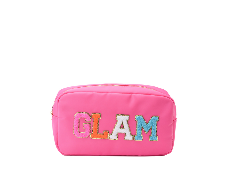 Medium Candy Pink Pouch “Glam