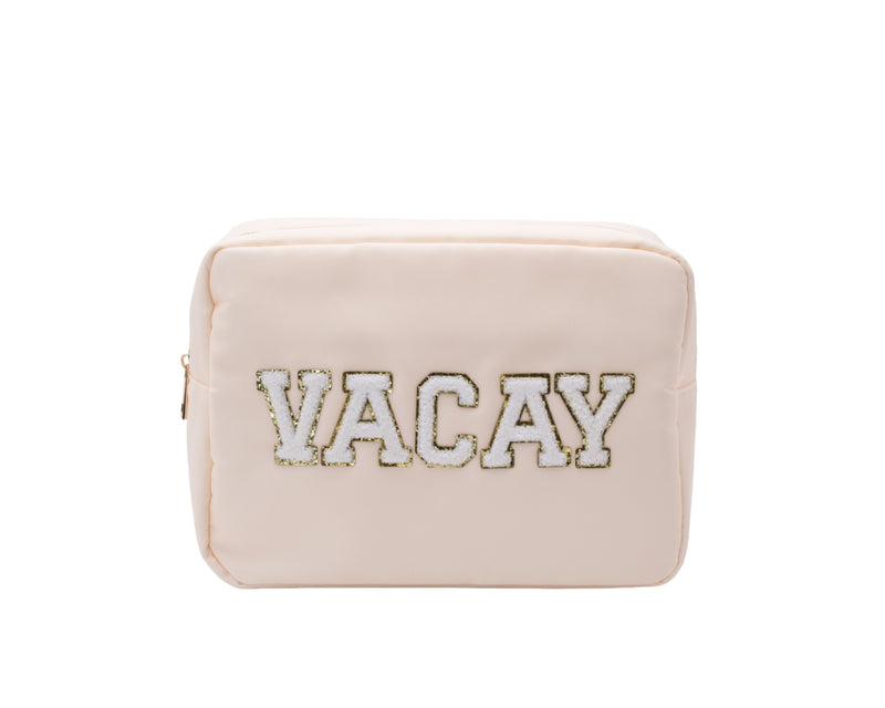 Cream Large Pouch - 
