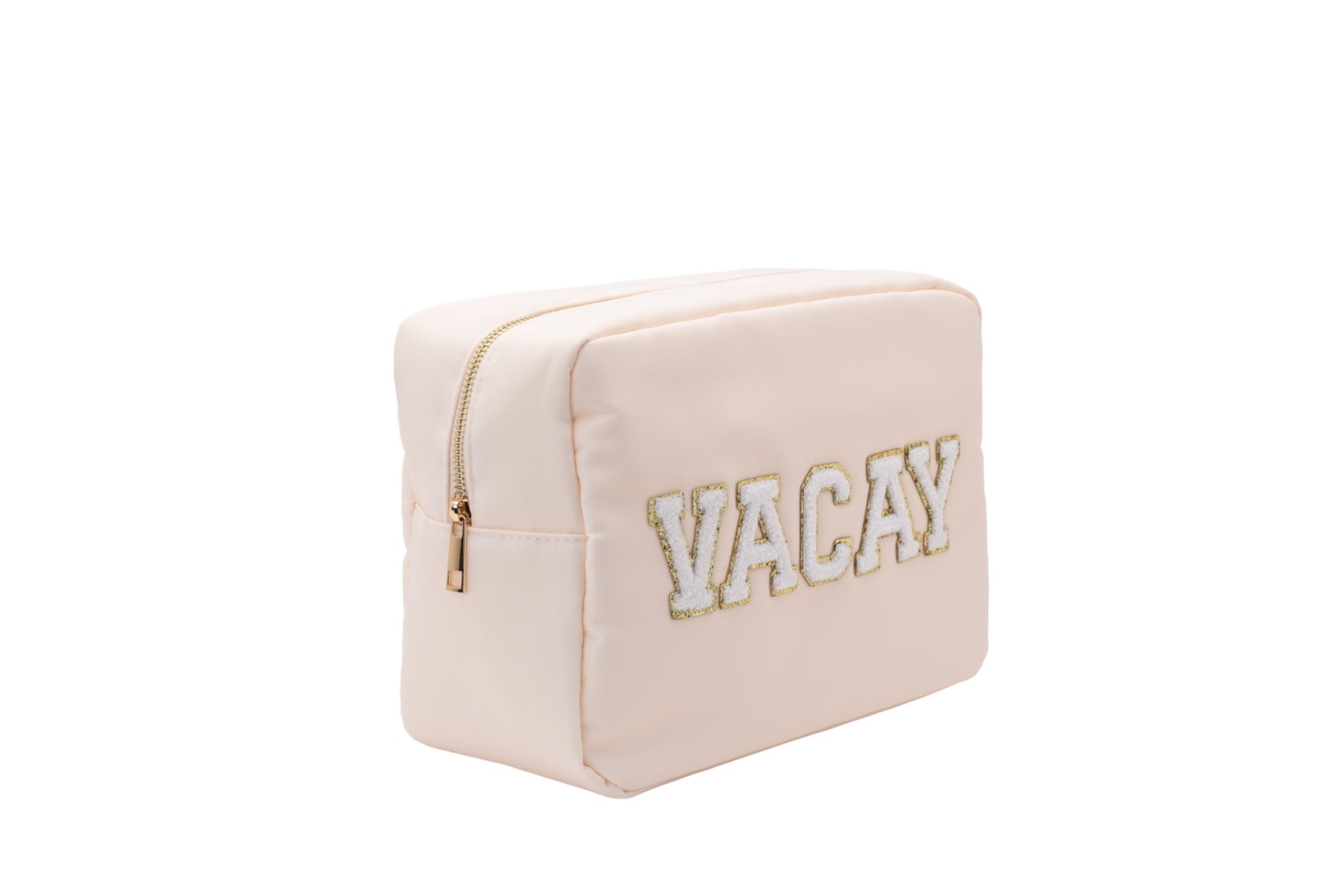 Cream Large Pouch - "Vacay" - The Happy Tribe
