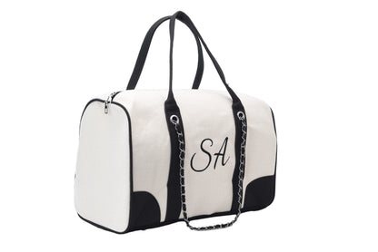 Personalised 'Take Me Away' Canvas Chain Bag - Luxury Weekend Duffe