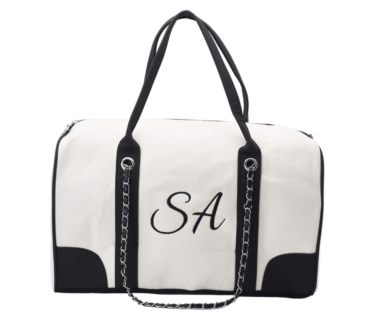 Personalised 'Take Me Away' Canvas Chain Bag - Luxury Weekend Duffe