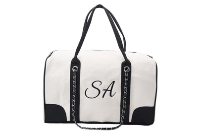 Personalised 'Take Me Away' Canvas Chain Bag - Luxury Weekend Duffe