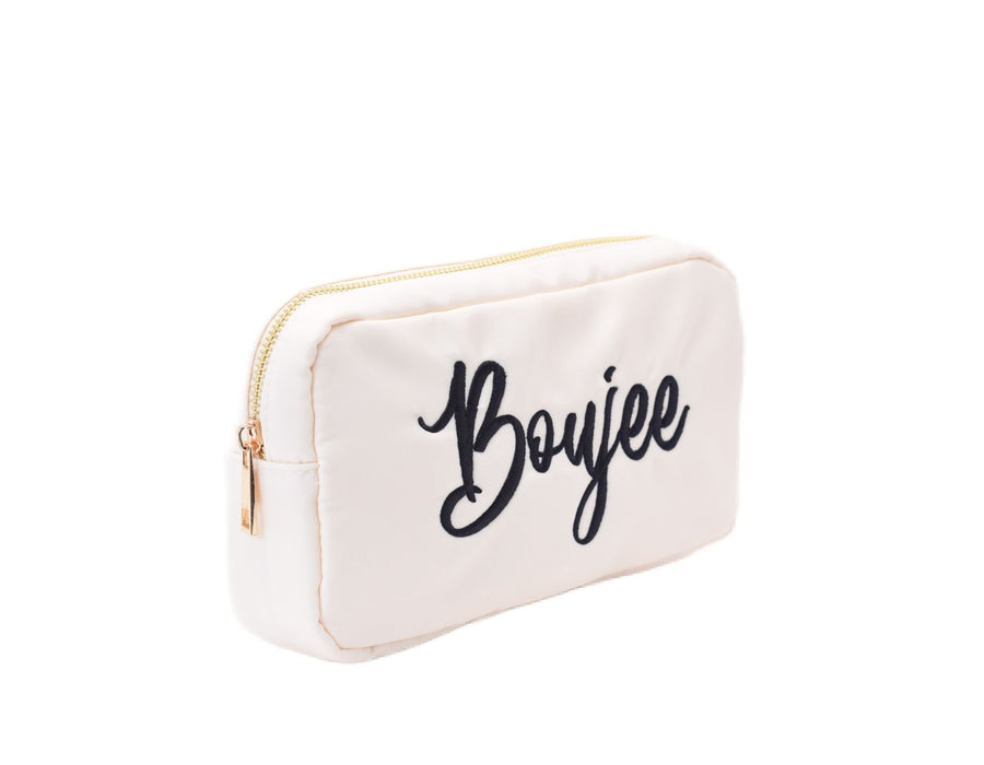 Cream Small Pouch - “Boujee