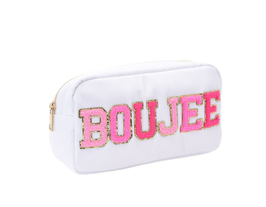 White Medium Pouch - “Boujee