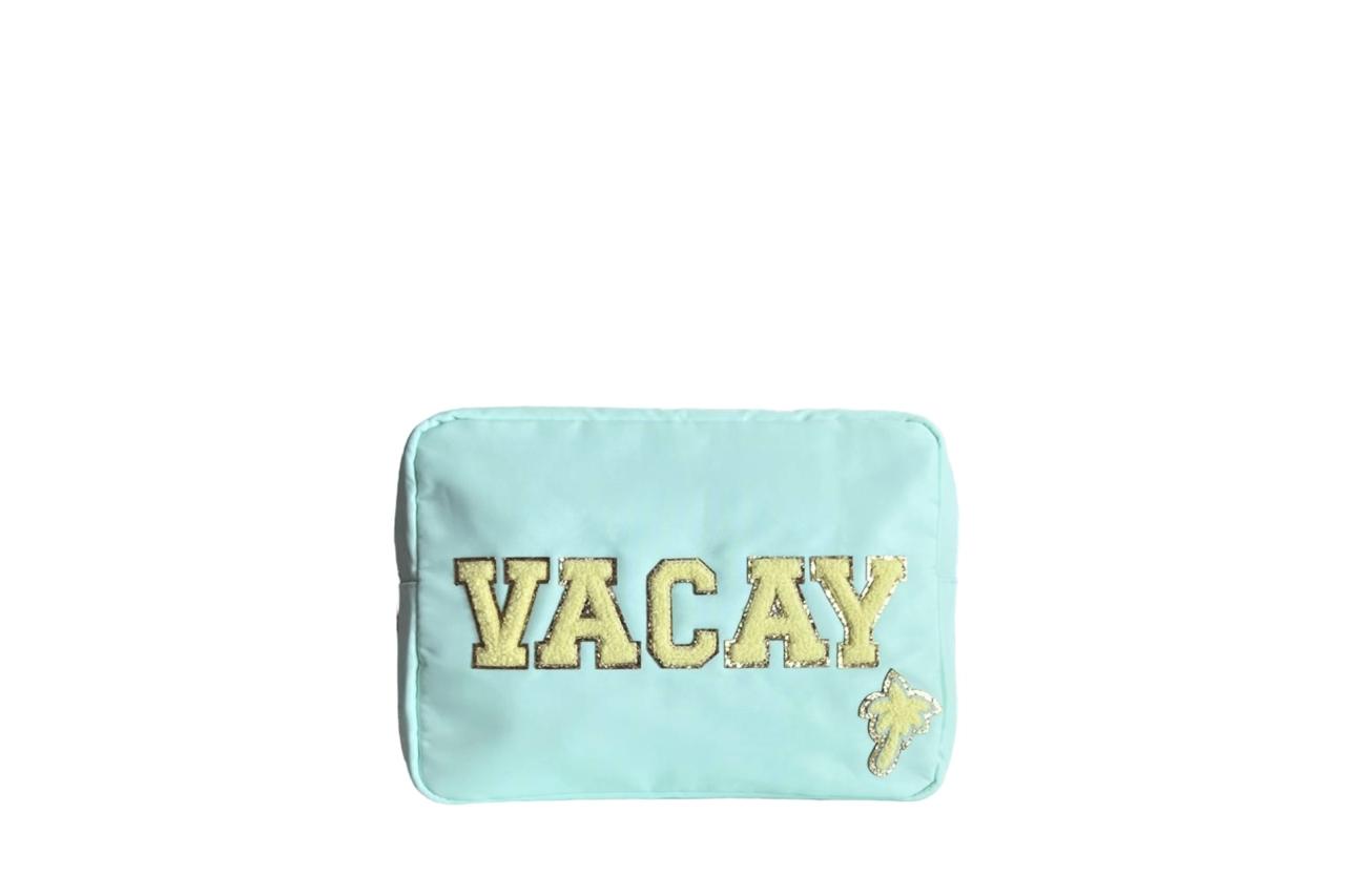 "Vacay & Mini" Bundle, Mint, Large & Extra Small Pouch Set