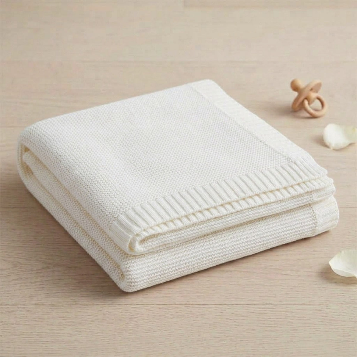 Personalised Knitted Baby Blanket