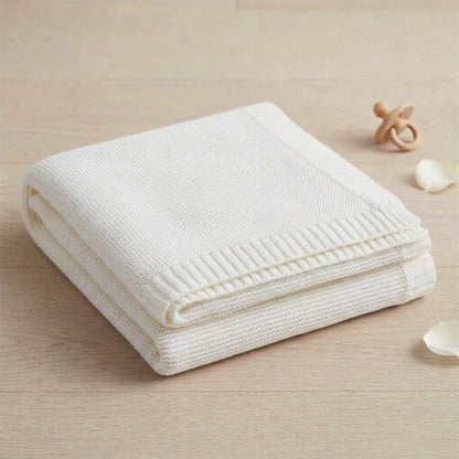 Personalised Knitted Baby Blanket