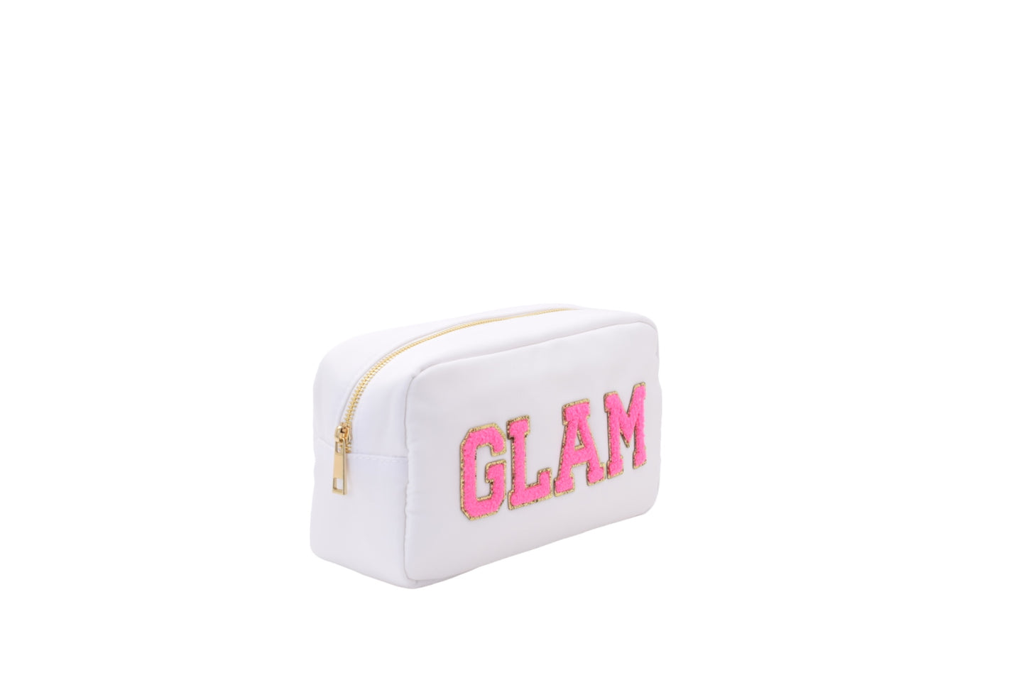 White Medium Pouch - "Glam" - The Happy Tribe