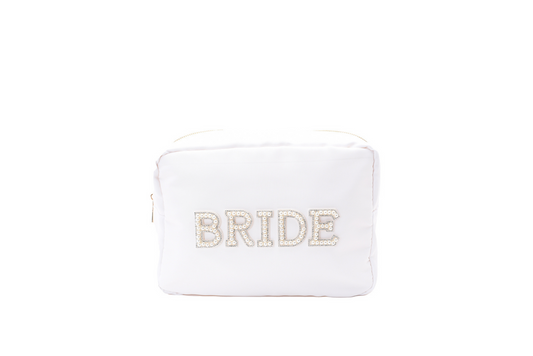 White Large “Bride” Pouch - The Happy Tribe