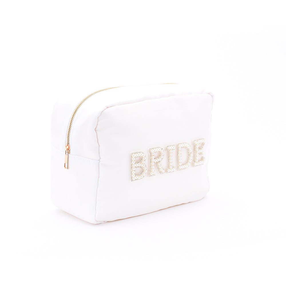 White Large “Bride” Pouch - The Happy Tribe