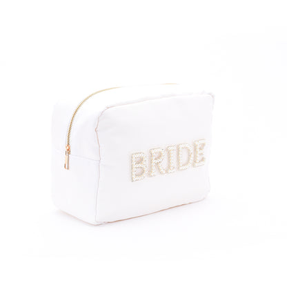 White Large “Bride” Pouch - The Happy Tribe