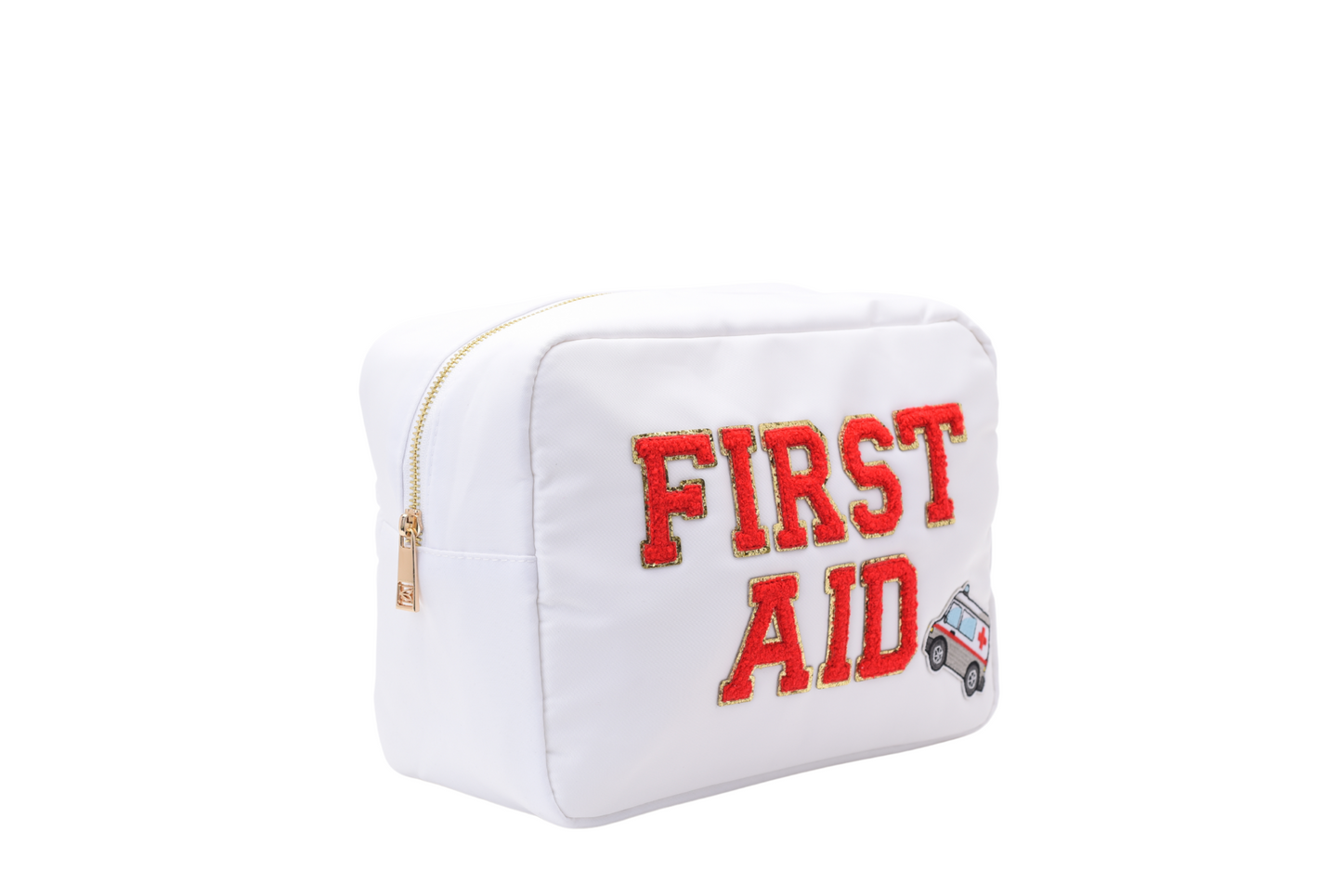 "First Aid" Large Pouch, White