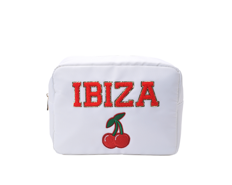 Large White “Ibiza” Pouch