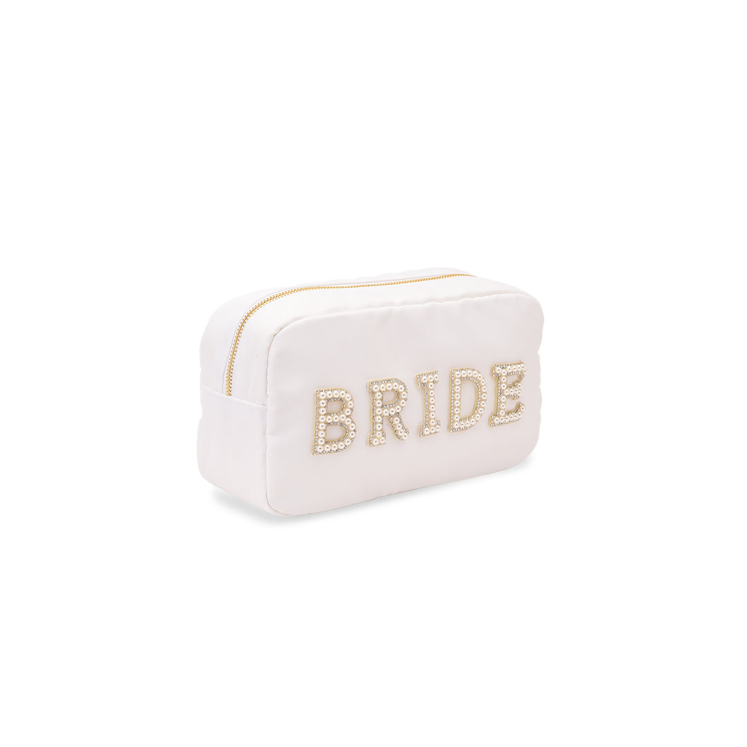 White Medium Pouch - "Bride" - The Happy Tribe