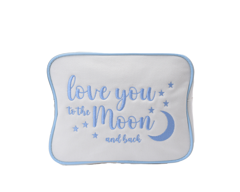 Cream Canvas Large Pouch 