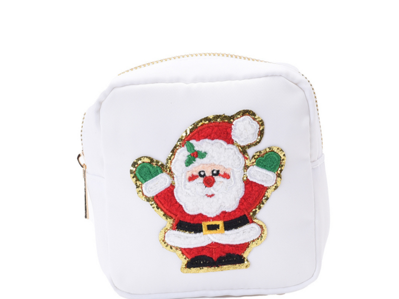 White XS Pouch - Santa