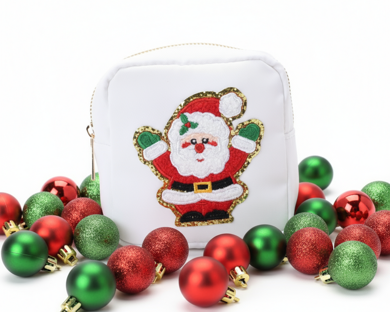 White XS Pouch, Santa Clause Christmas
