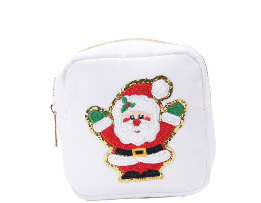White XS Pouch - Santa