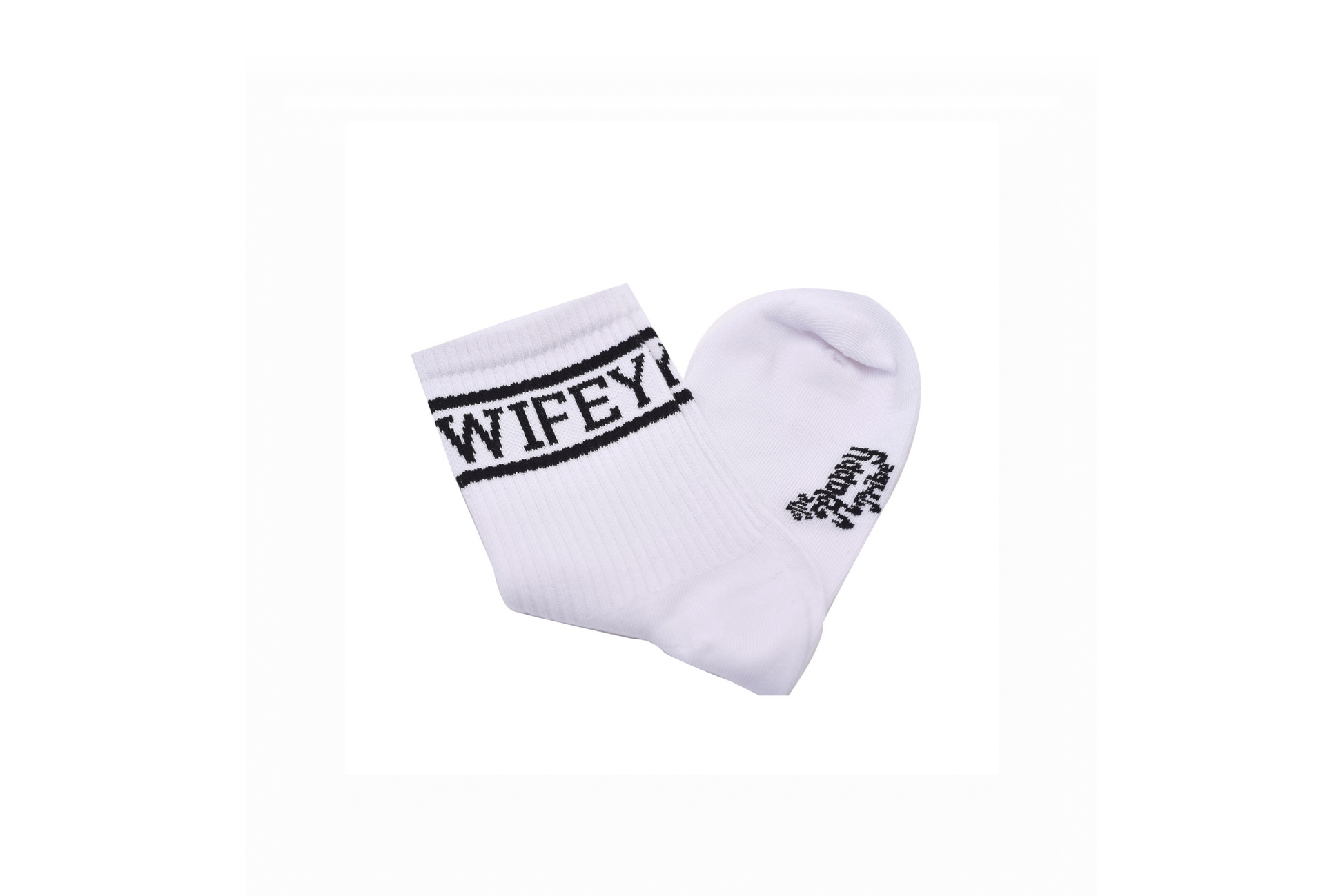 Wifey Socks, Cozy White Socks - The Happy Tribe