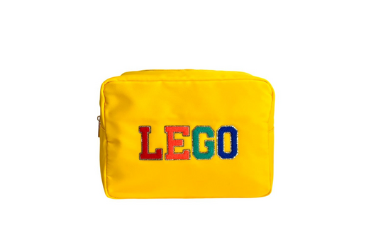 Yellow Large Pouch - "Lego"