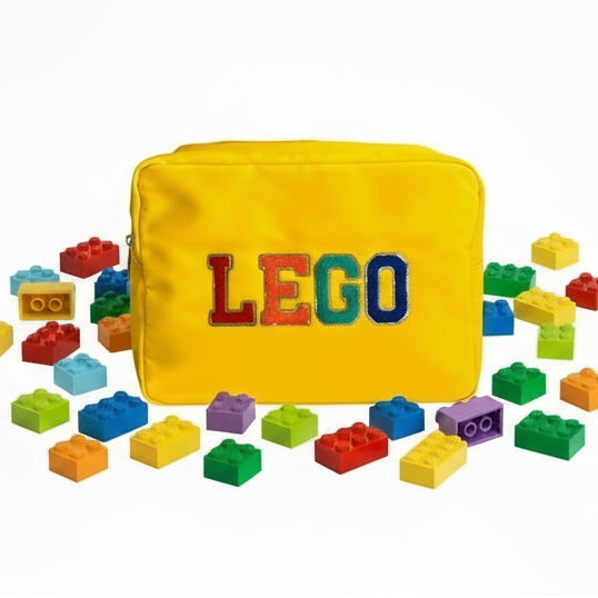 Yellow Large Pouch - "Lego"