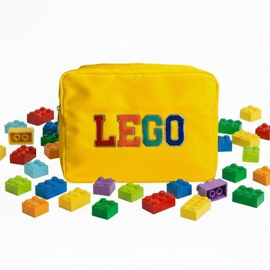 Yellow Large Pouch - "Lego"