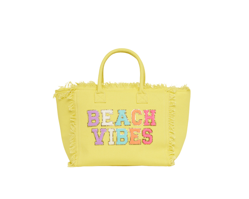 Yellow St Bart’s Tote  “Beach Vibes” Bag